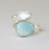 Larimar & Moonstone Ring in Sterling Silver 2 - BR18