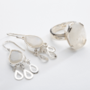 Sterling Silver Earrings with Moonstone Gemstone set - BE137B